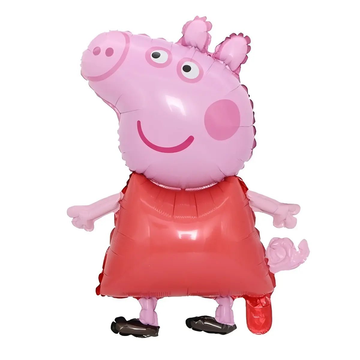 Girl Cartoon Pig Foil Balloon 73cm (28.5") Red - Party Owls