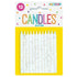 Glitter White Birthday Candles 12pk - Party Owls