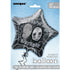 Glitz Black & Silver 90th Birthday Star Foil Balloon 50cm (20") - Party Owls