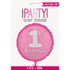 Glitz Pink 1st Birthday Prismatic Foil Balloon 45cm (18") - Party Owls