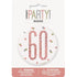 Glitz Rose Gold Birthday Badge 7.6cm (3") - 60th - Party Owls