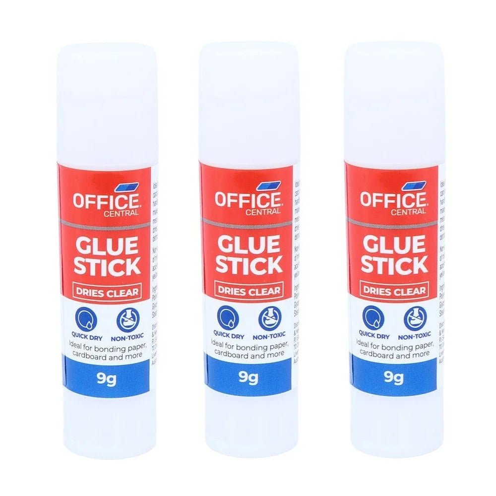 Glue Sticks 6pcs 8cm x 2cm Dries Clear - Party Owls