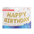 Gold "Happy Birthday" Foil Letter Balloons Banner Kit 40cm (16") - Party Owls