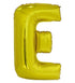 Gold Letter E Giant Alphabet Foil Balloon 86CM (34") - Party Owls