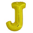 Gold Letter J Giant Alphabet Foil Balloon 86CM (34") - Party Owls