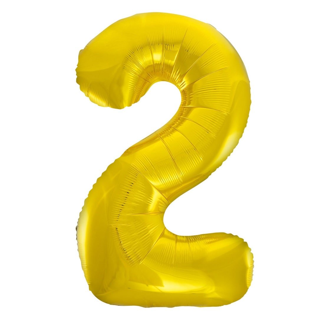 Gold Number 2 Giant Numeral Foil Balloon 86CM (34") - Party Owls