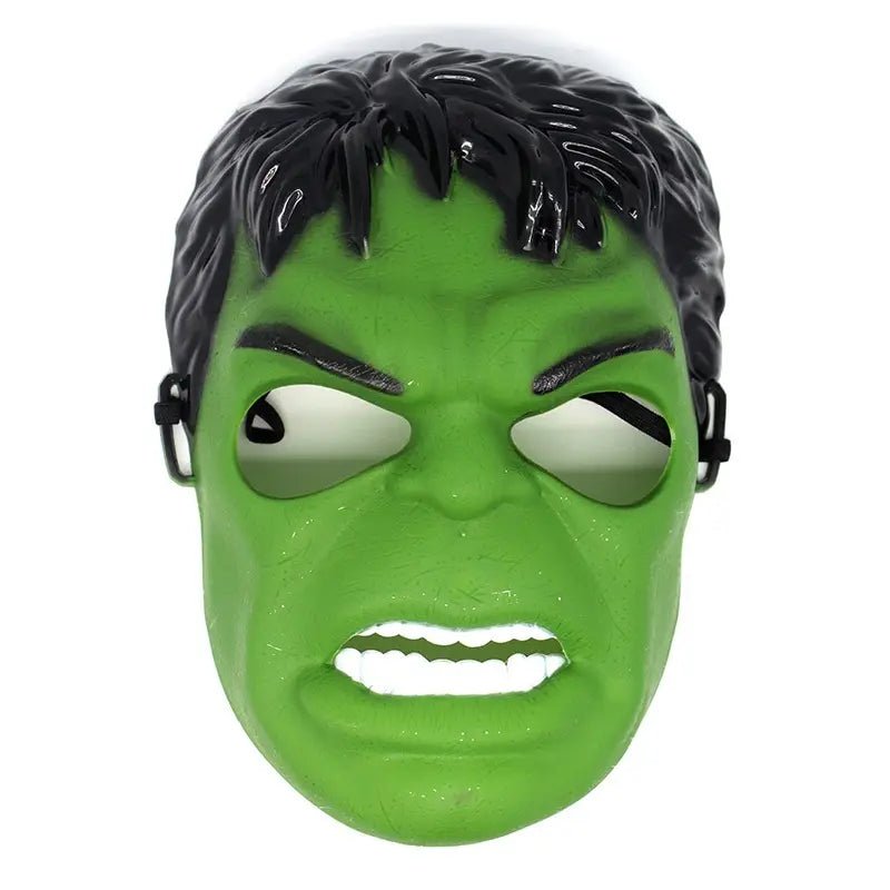 Green Savage Hero Plastic Mask - Party Owls