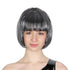 Grey Short BOB Wig With Fringe - Party Owls
