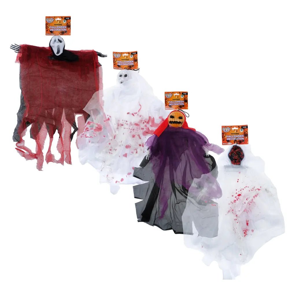 Halloween Hanging Decoration 1pc 35cm x 58cm (4 Assorted Designs) - Party Owls