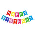 Happy Birthday Bunting Flags 13pcs Multicoloured - Party Owls