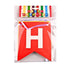 Happy Birthday Bunting Flags 13pcs Multicoloured - Party Owls