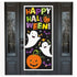 Happy Halloween Door Poster Cat & Pumpkin Trick Or Treat - Party Owls