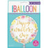 Happy Mother's Day Pastel Floral Foil Balloon 45cm (18") - Party Owls