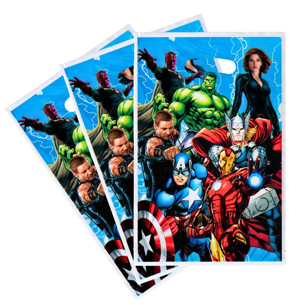 Superheroes Plastic Party Bags 10pk