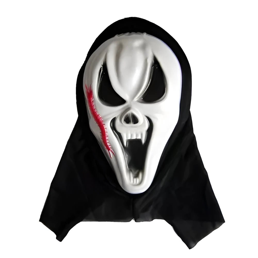 Hooded Ghost Mask Halloween Accessories - Party Owls