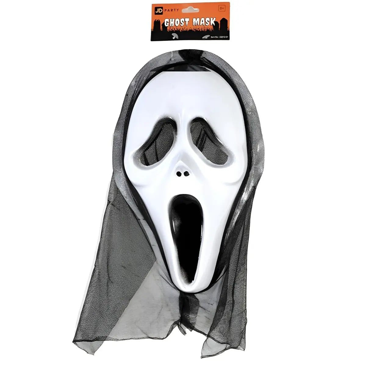 Hooded Ghost Mask Scream Halloween Accessories - Party Owls