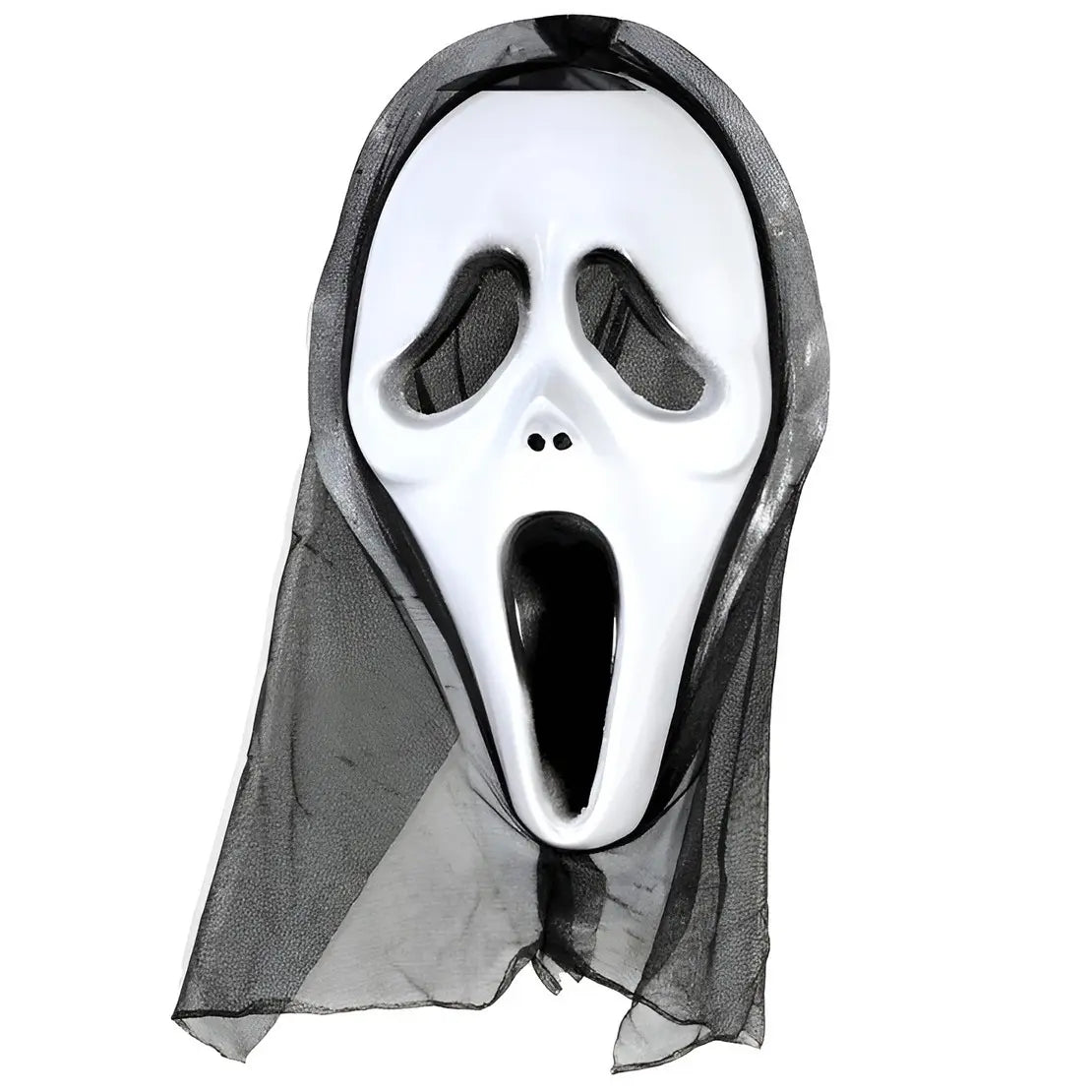 Hooded Ghost Mask Scream Halloween Accessories - Party Owls