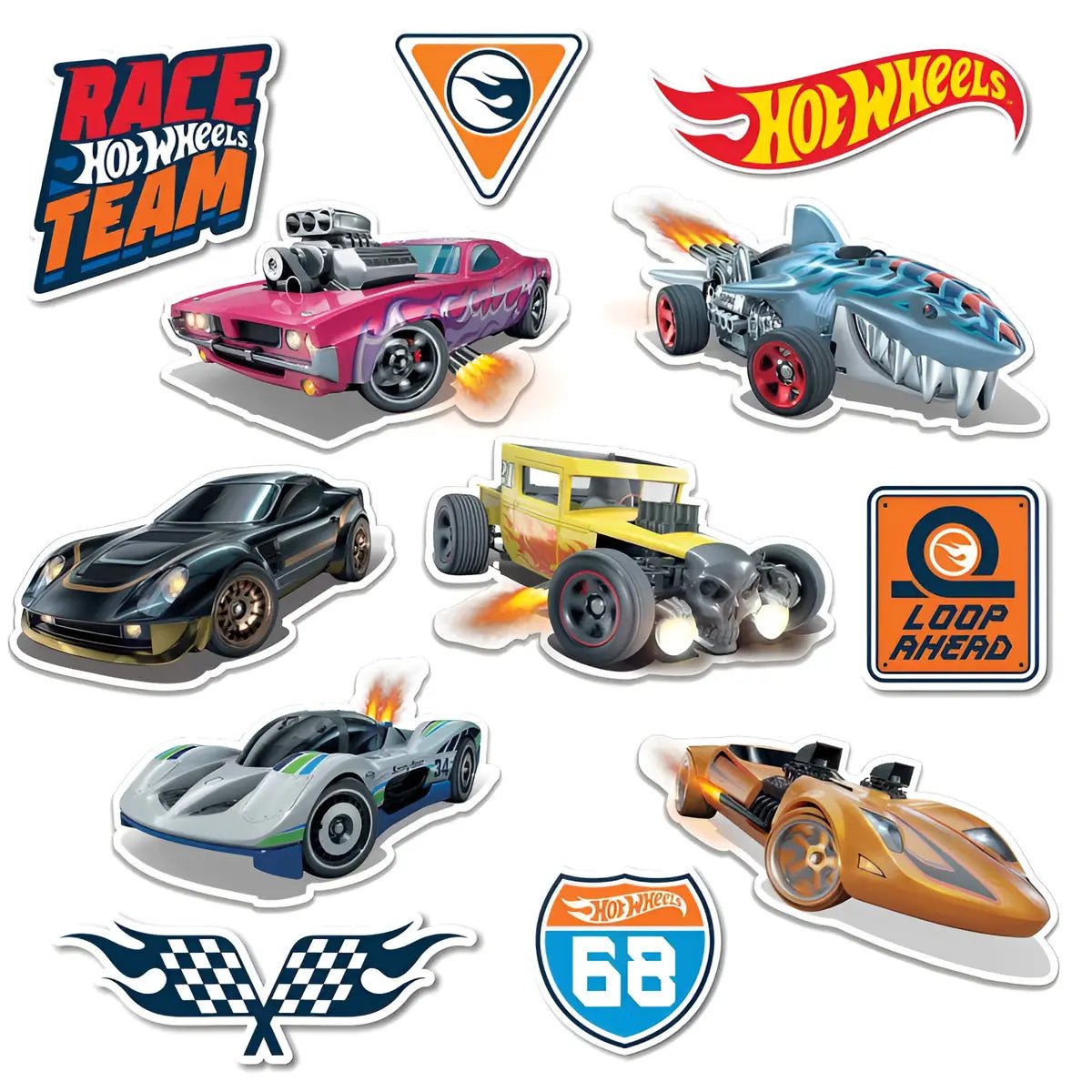 Hot Wheels Cutout Decorations 12pk - Party Owls