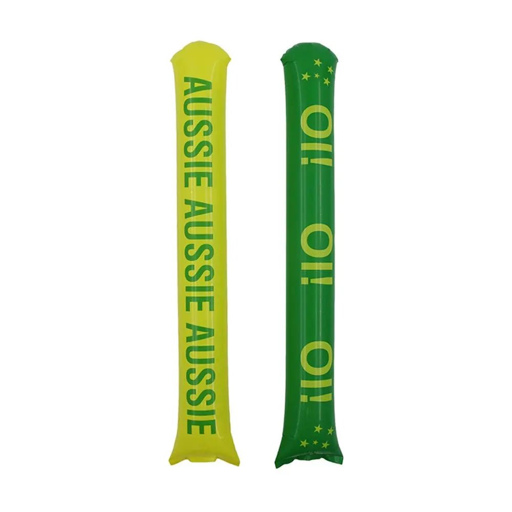 Inflatable Aussie Cheer Sticks 2pcs 56cm Australia Day - Party Owls