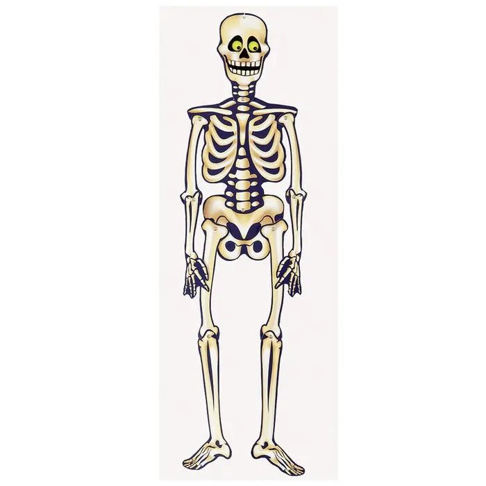 Jointed Skeleton Hanging Decoration 89cm (35") Halloween - Party Owls