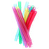 Jumbo Reusable Plastic Drinking Straws 10pcs 20cm x 1.2cm Assorted Colours - Party Owls