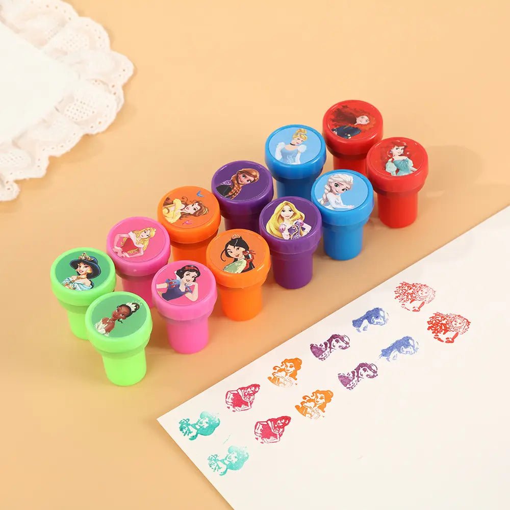 Kids Stamps 12pcs Princesses Toys Party Favours - Party Owls