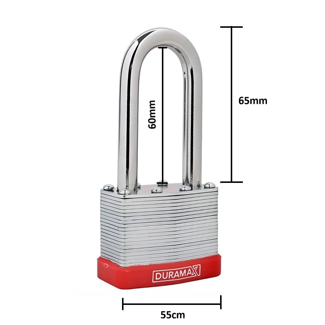Laminated Long Shank Padlock 50mm Includes 2 Keys - Party Owls