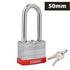 Laminated Long Shank Padlock 50mm Includes 2 Keys - Party Owls