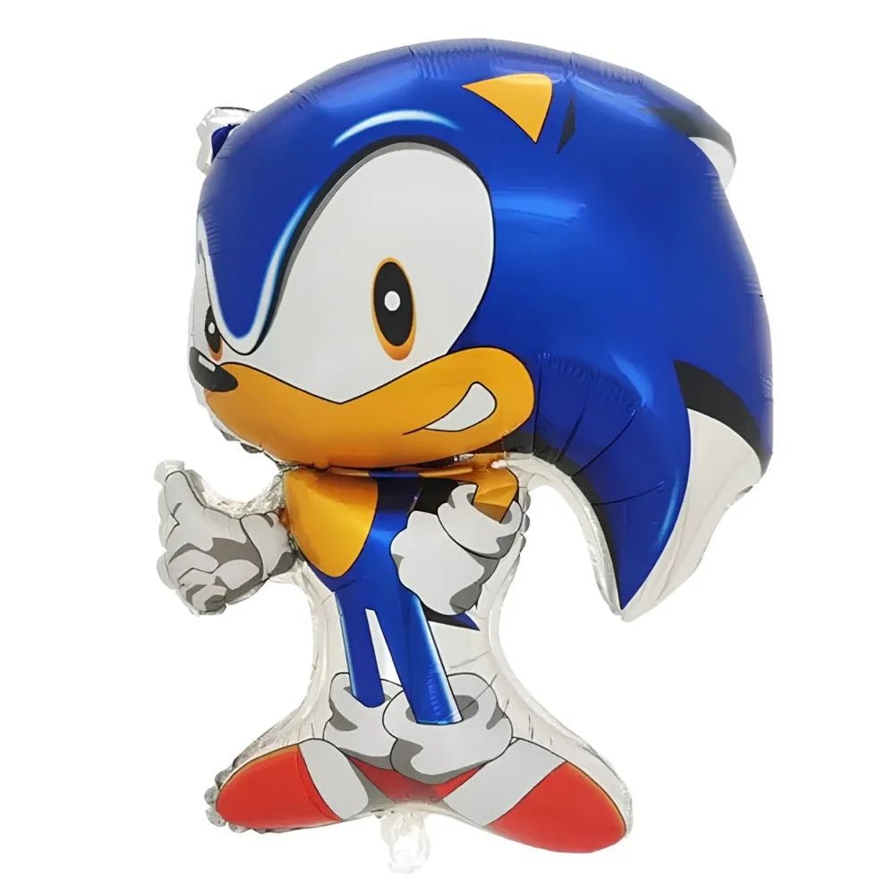 Large Blue Cartoon Hedgehog Foil Balloon 70cm (27.5") - Party Owls