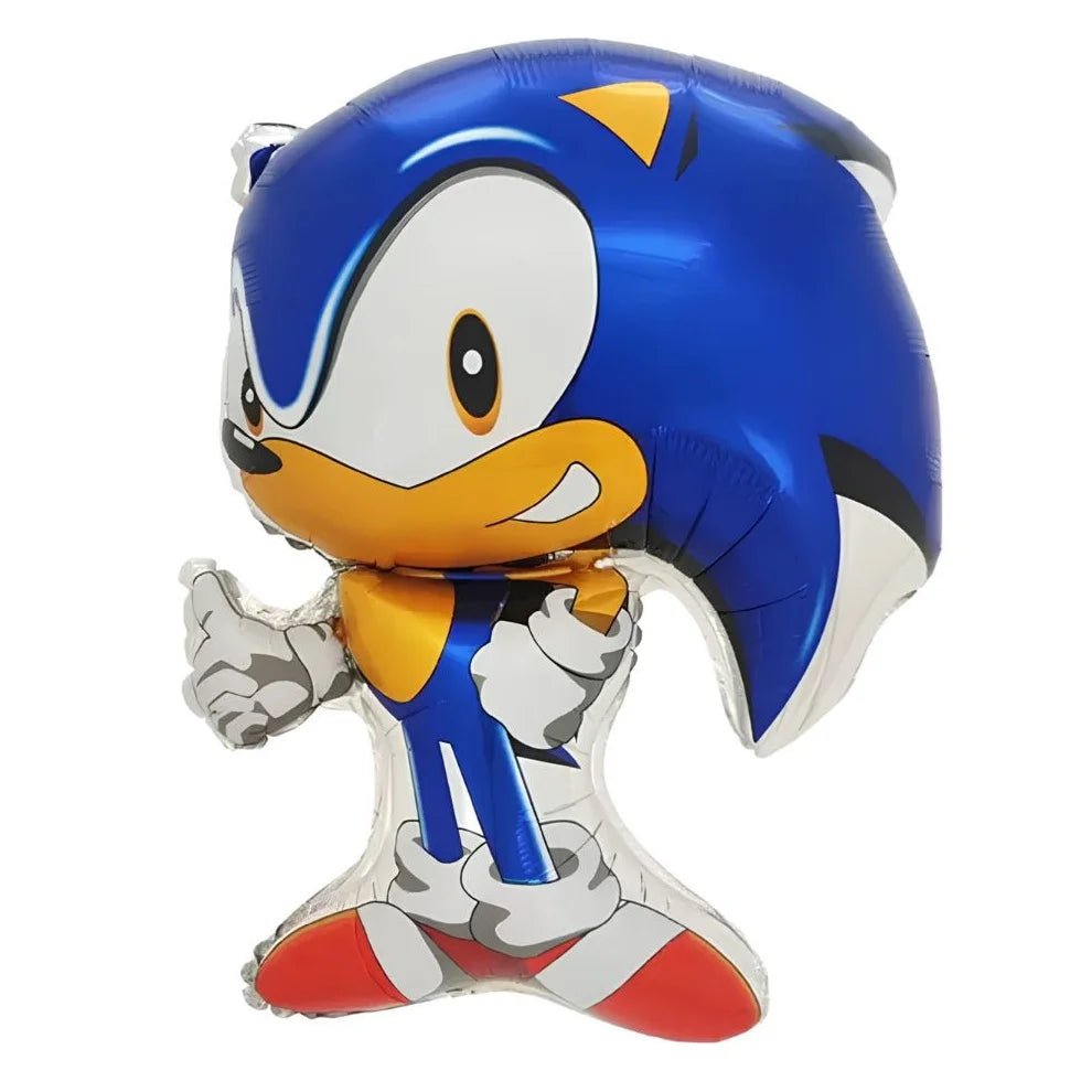 Large Blue Cartoon Hedgehog Foil Balloon 70cm (27.5") - Party Owls