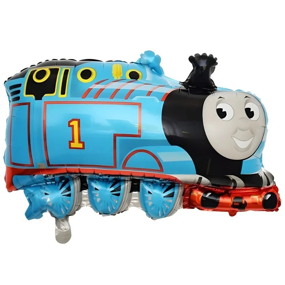 Large Blue Cartoon Tank Engine Foil Balloon 72cm (28") - Party Owls