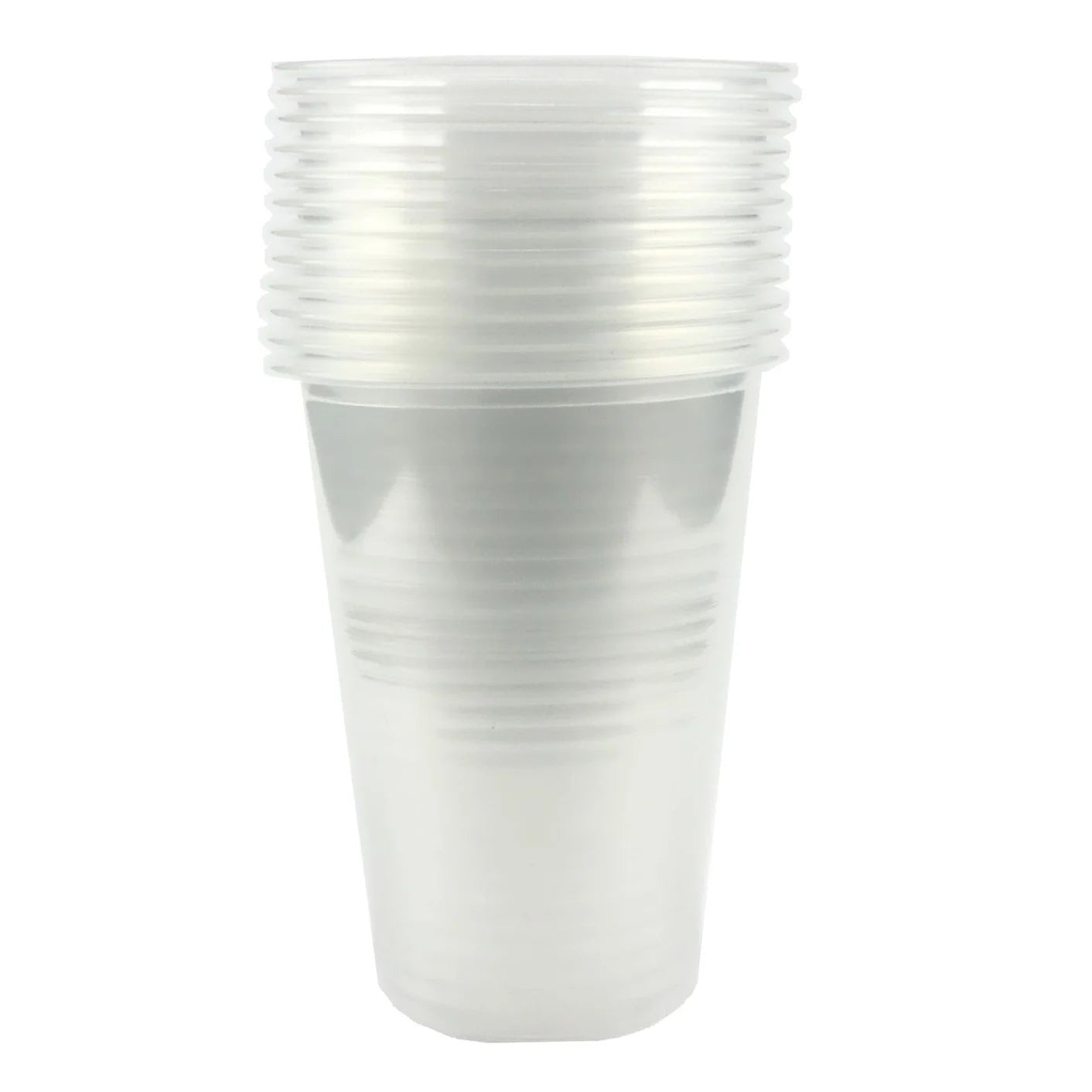 Large Clear Plastic Party Cups 490ml 12pcs - Party Owls