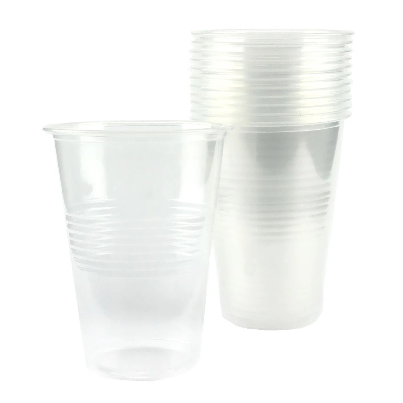 Large Clear Plastic Party Cups 490ml 12pcs - Party Owls