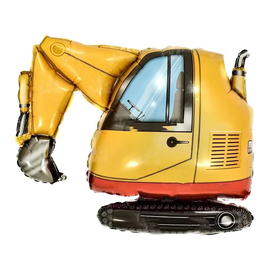 Large Excavator Foil Balloon 75cm (29.5") Digger - Party Owls
