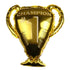 Large Golden Trophy Foil Balloon 64cm (25") Champion  1 - Party Owls
