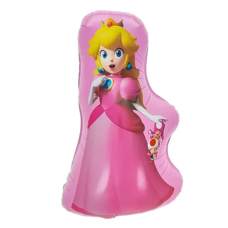 Large Pink Plumber Princess Foil Balloon 72cm (28") - Party Owls