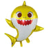 Large Yellow Cartoon Shark Foil Balloon 64cm (25") - Party Owls