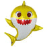 Large Yellow Cartoon Shark Foil Balloon 64cm (25") - Party Owls