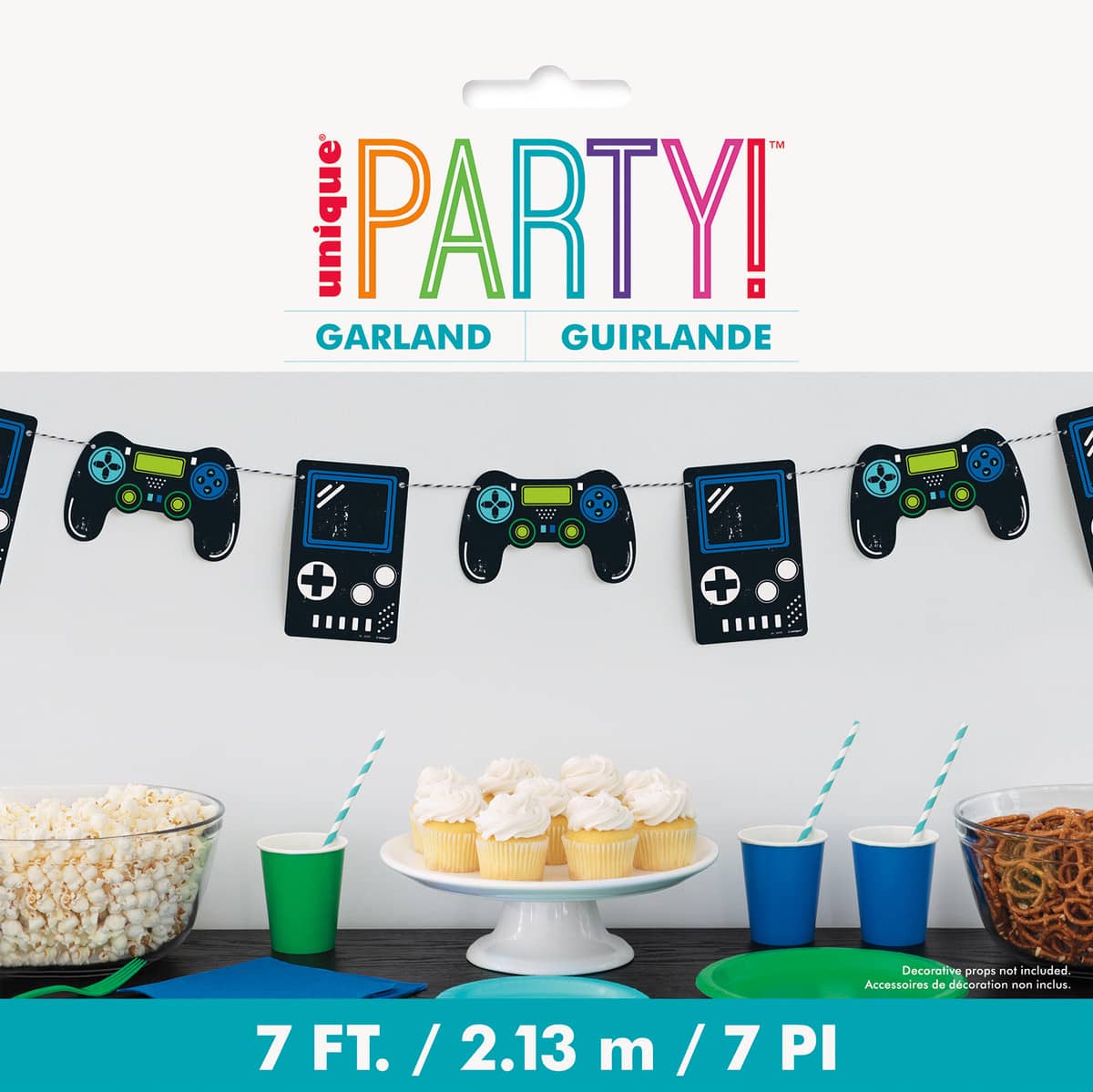 Level Up Gaming Party Garland 2.13m (7 ft.) - Party Owls