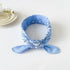 Light Blue Paisley Bandana Head Wrap Neck Scarf Mask - Party Owls