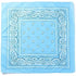Light Blue Paisley Bandana Head Wrap Neck Scarf Mask - Party Owls
