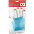 Light Blue Short Fingerless Fishnet Gloves - Party Owls