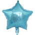 Light Blue Star Shape Foil Balloon 45cm (18") - Party Owls