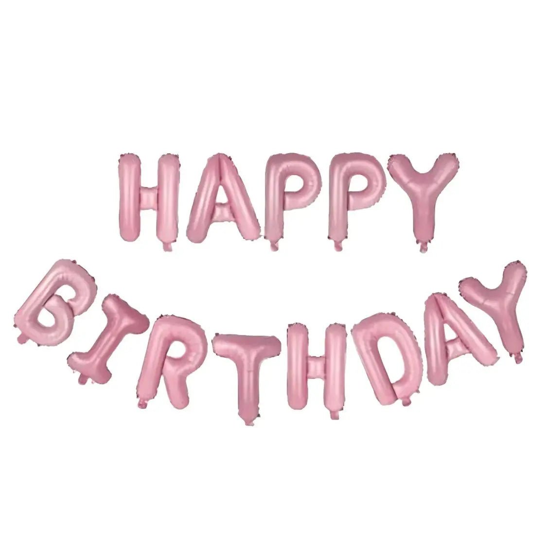 Light Pink "Happy Birthday" Foil Letter Balloons Banner Kit 40cm (16") - Party Owls