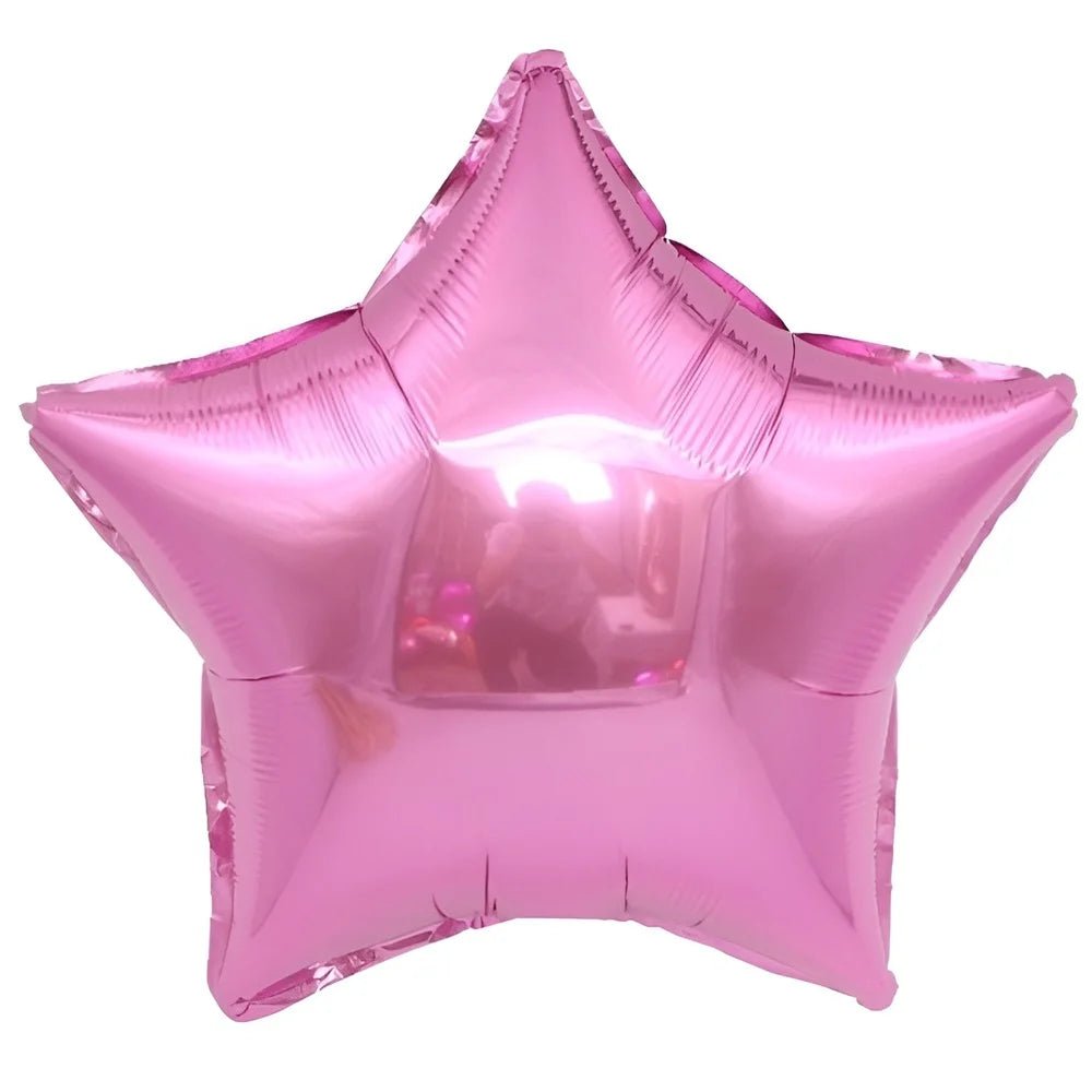 Light Pink Star Shape Foil Balloon 45cm (18") - Party Owls