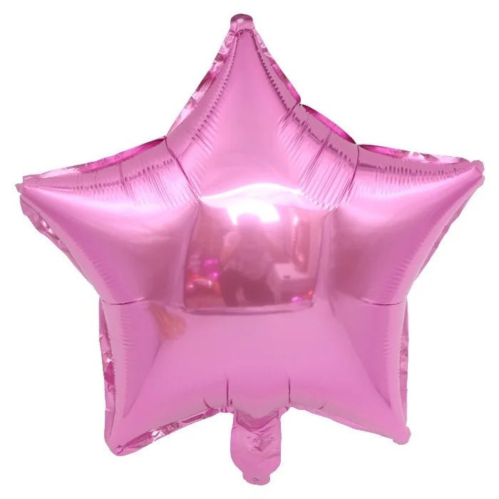Light Pink Star Shape Foil Balloon 45cm (18") - Party Owls