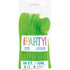 Lime Green Solid Colour Plastic Assorted Cutlery 18pk Reusable - Party Owls