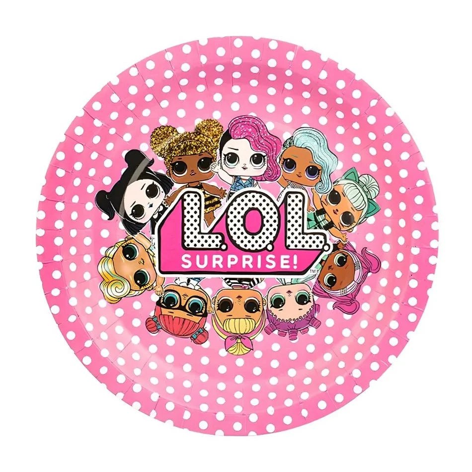 LOL Dolls Small Paper Plates 18cm (7") 10pcs - Party Owls