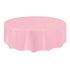 Lovely Pink Solid Colour Round Plastic Table Cover 213cm (84") - Party Owls