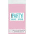 Lovely Pink Solid Colour Round Plastic Table Cover 213cm (84") - Party Owls
